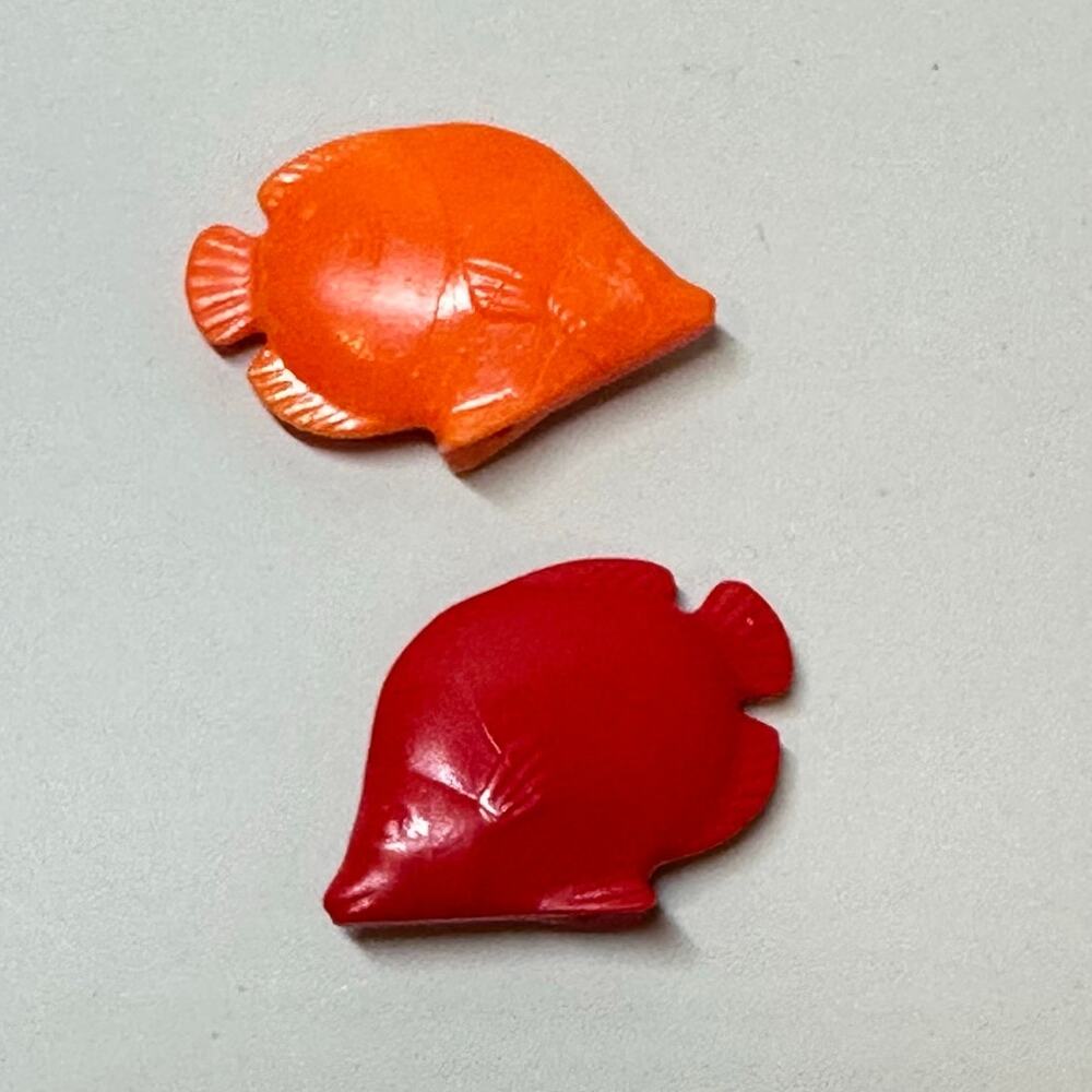 Playmobil Lot of 2 Tropical Fish Red Orange